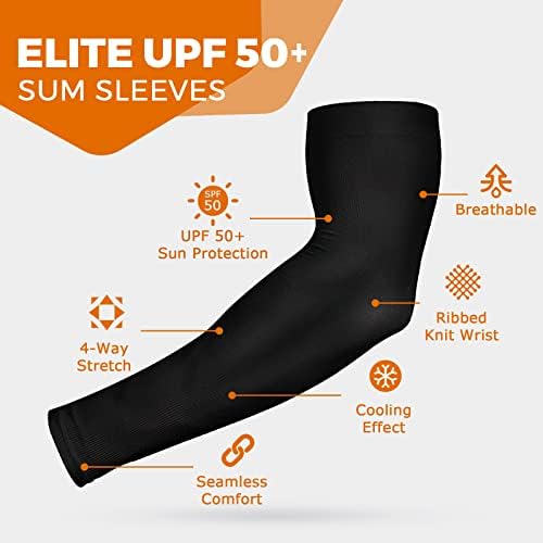 AURUZA 5 Pairs Arm Sleeves Protection Against the Sun