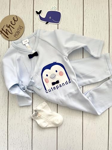 Adorable Baby Boy Pj Set Penguin 3-6