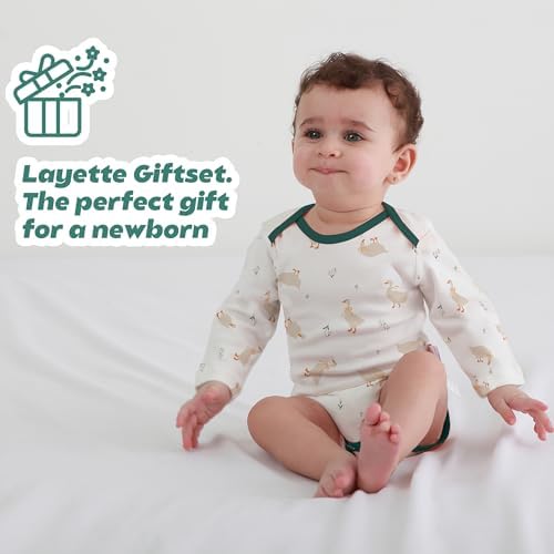 LAT Newborn Unisex Romper Set for Baby Boys Girls