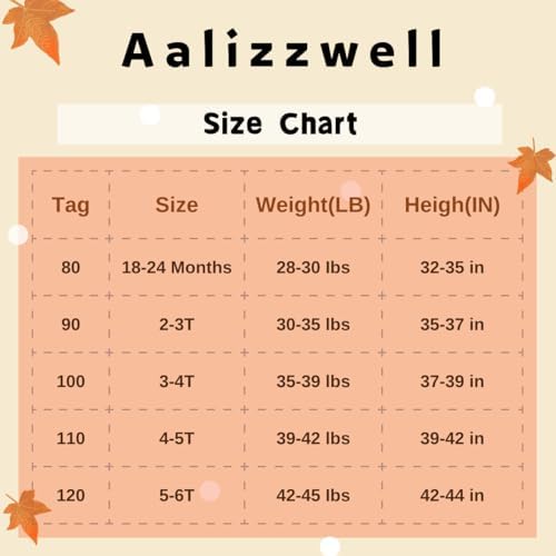 Aalizzwell Toddler Boys Fall Winter