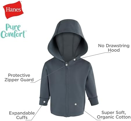 Organic Unisex-Baby French Terry Full-Zip Hoodie