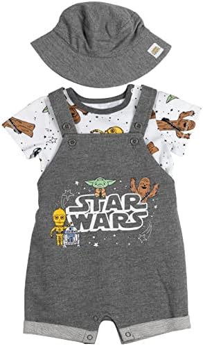 Officially Licensed Chewbacca R2-D2 Yoda 3-Piece Set for Babies