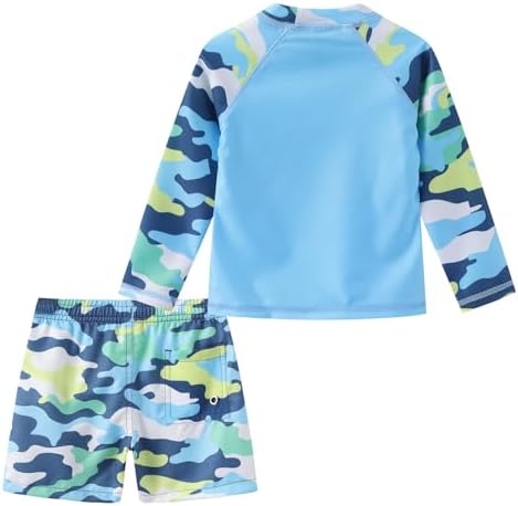 Aisyee Toddler Boys Rash Guard Set