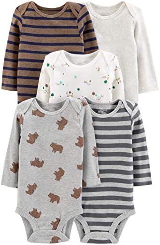 Unisex Baby Boys Long-Sleeve Bodysuit