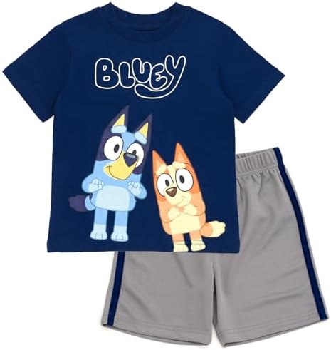 Bluey Bingo Bingo T-Shirt and Mesh Shorts Toddler to Big Kid