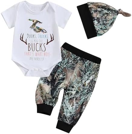 Canis Duck Deer Hunting Baby Outfit Set