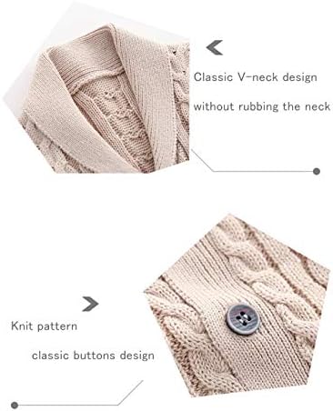 Feidoog Infant Boys Cardigan Crochet Sweater V-Neck
