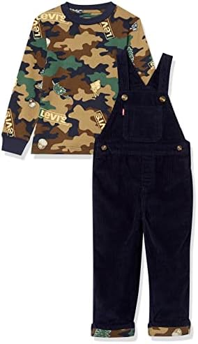 Levis Baby Boys Graphic T-Shirt Overalls 2-Piece Set