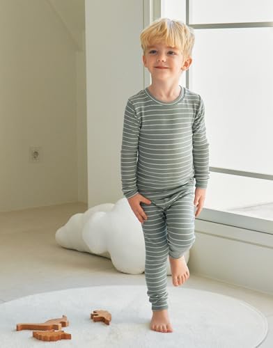Blocked Stripe Pajamas Set unisex soft comfy