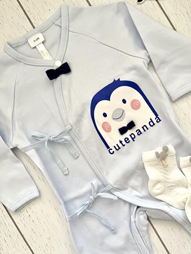 Adorable Baby Boy Pj Set Penguin 3-6