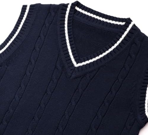 Kids V-Neck Sweater Autumn Winter Knitwear for Boys Girls