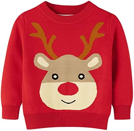 Festive Deersucker Sweater for Boys