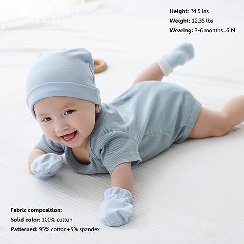 MAMIMAKA Newborn Baby Short Sleeve Bodysuit
