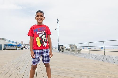 Disney Mickey Mouse T-Shirt Shorts Outfit Set for Growing Kids