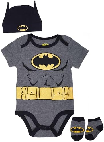 DC Comics Baby-Boys 3-Piece Gift Set Superhero Start