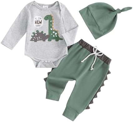 Dinosaur Newborn Baby Boy Outfit