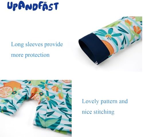 UPANDFAST Toddler Swimsuit UPF 50 Protection Sun Hat