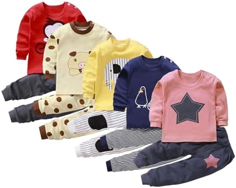 Toddler Boys Girls Outfits - Soft Stretchy Playwear for Kids