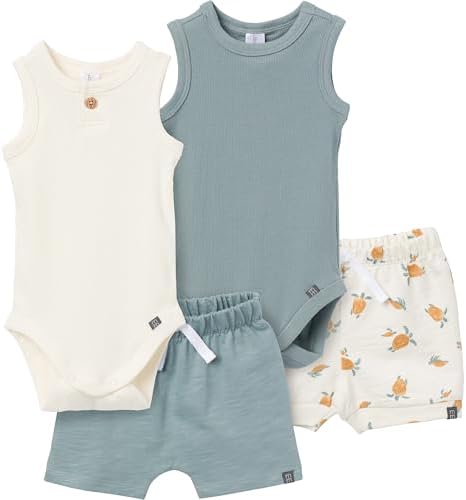 Modern Moments by Gerber Baby Boys Ribbed 4-Piece Set