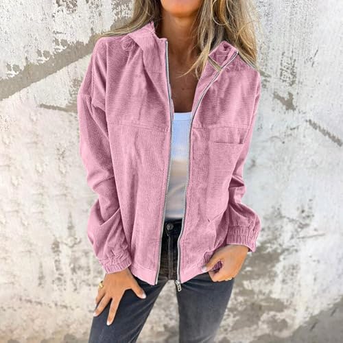 Oversized Shacket Jacket for Women Long Sleeve Hoodie Outwear