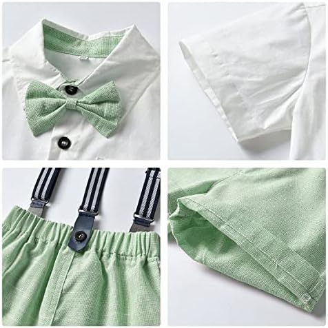 Volunboy Toddler Summer Gentleman Outfit Three-Piece Set for Boys