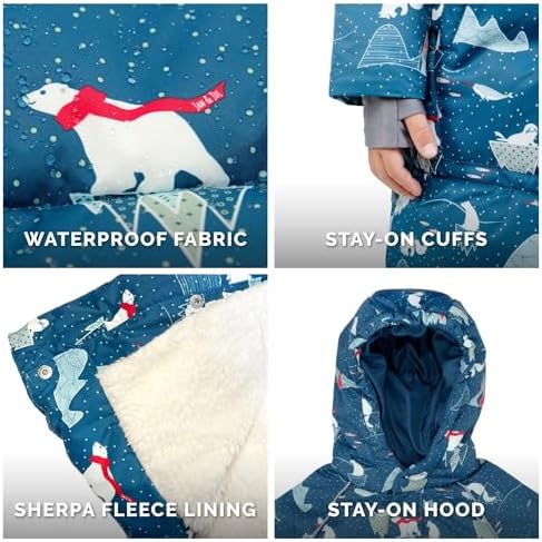 Jan Jul Waterproof Insulated Puffy Coat for Kids