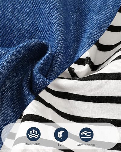 NZRVAWS Newborn Boy Stripe Animal Romper Overalls 0-18