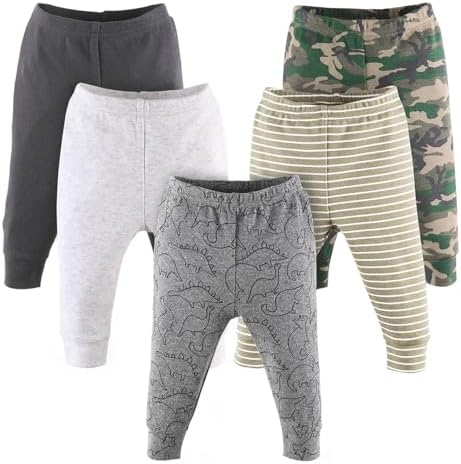 The Peanutshell 5 Pack Dinosaur Baby Pants Set 100 Cotton