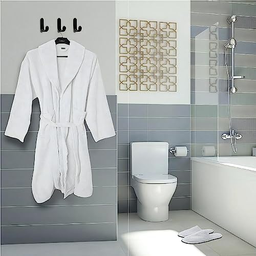 Premium Cotton Terry Bathrobe and Slipper Set