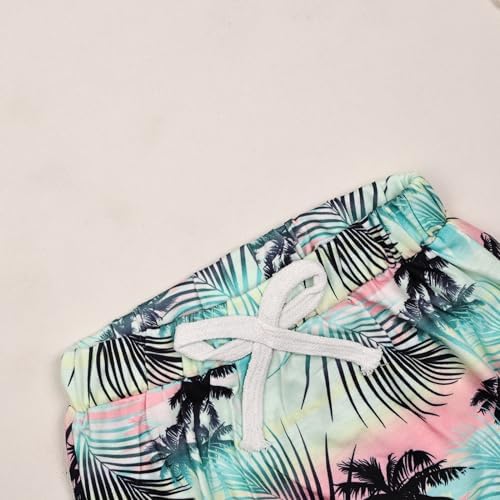 CETEPY Toddler boys crossover t-shirt pocket pant set beach vibe summer style