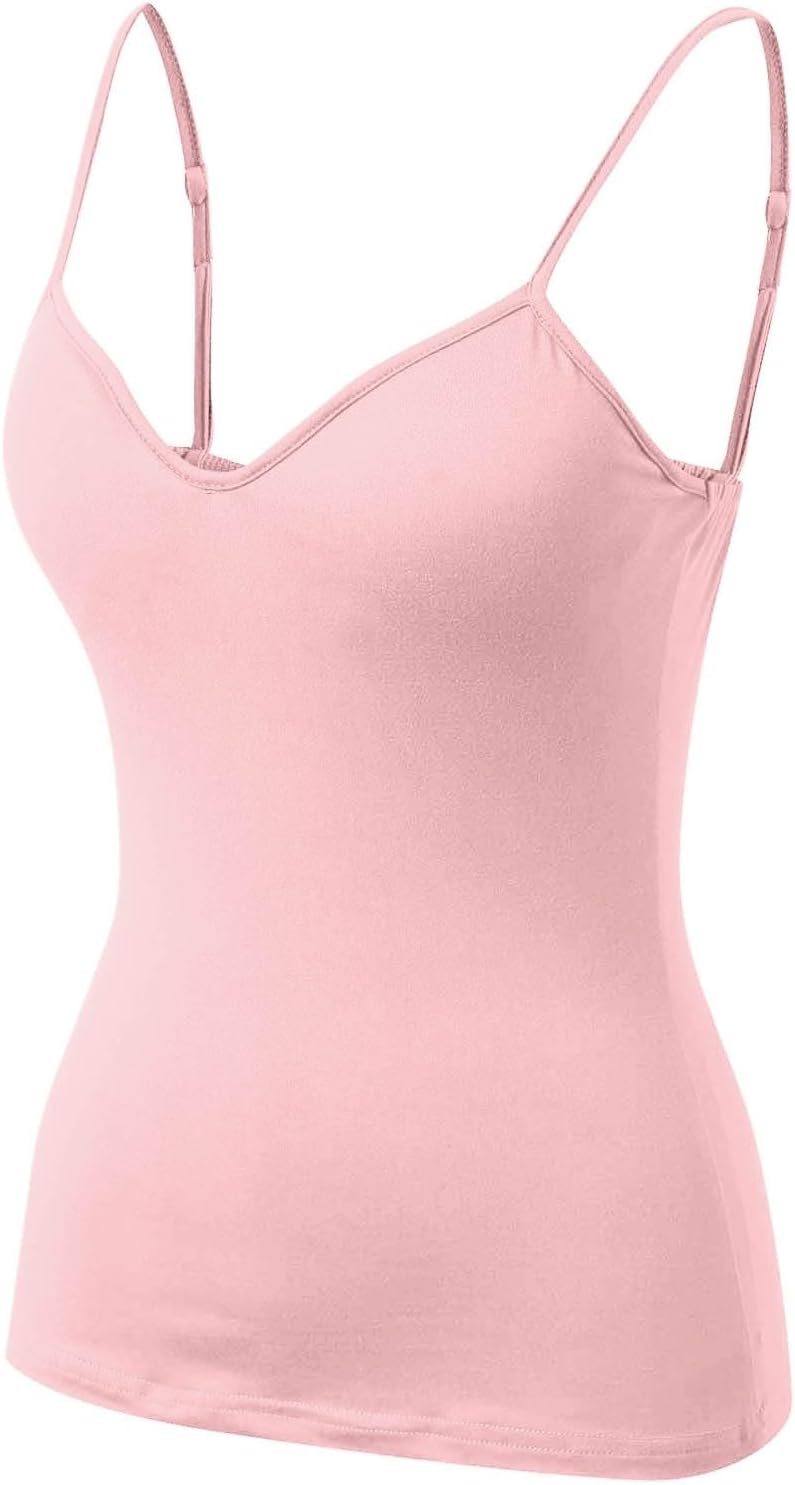 Workout Tank Top With Built-In Bra and Adjustable Straps