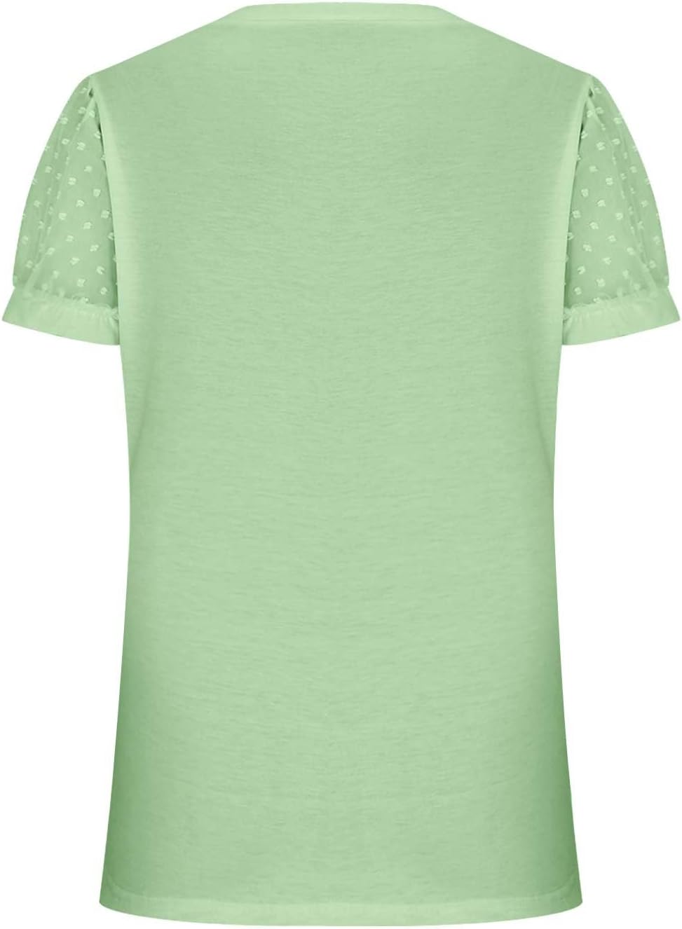Sfascumop Womens Puff Sleeve T-shirt for a Casual Look
