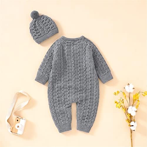 Knitted Solid Knit jumper sweatshirtRomper for Kids Boys and Girls