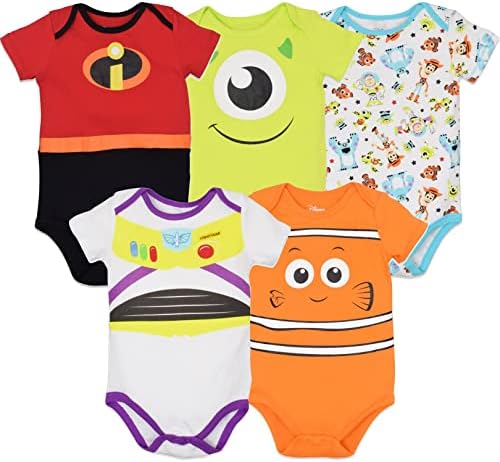 Disney Pixar McDonalds 5-Pack Bodysuits Newborn-Infant