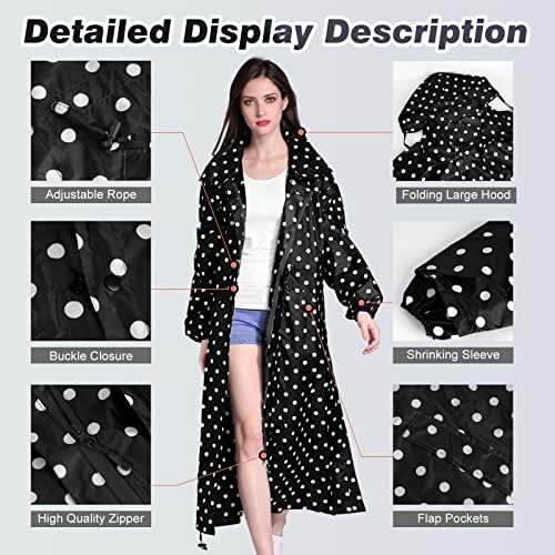 SOPPY Womens Waterproof Rain Jacket