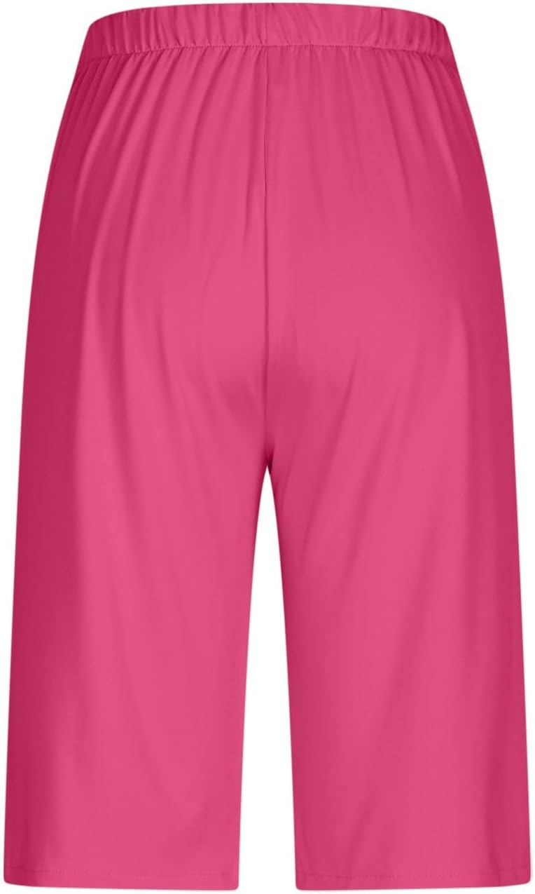 Summer Capris for Women Trendy Lightweight Yoga Pants