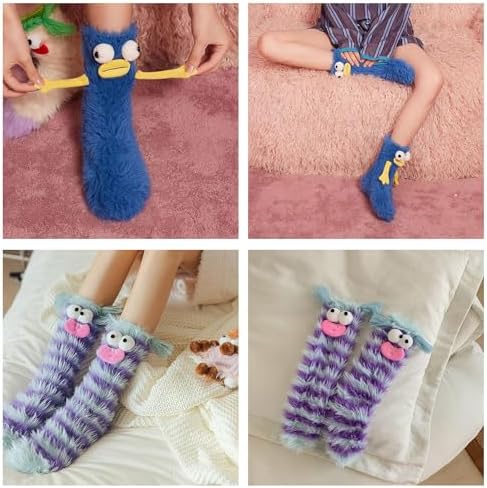 Crazy Funny Fuzzy Silly Socks for Kids and Women