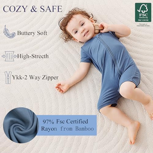 Bamboo 2-Piece Romper Sleepers for Baby One-Piece
