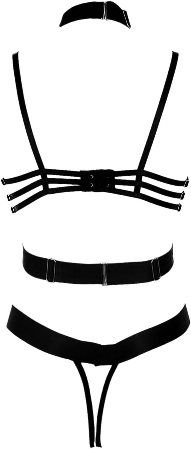 Alluring Back Strapless Bodycon Leotard with Ruffled Detail