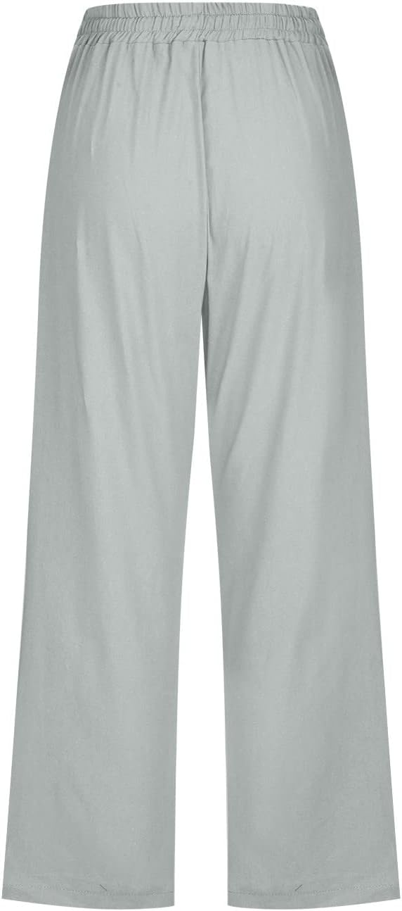 Trendy Cotton Linen Trends Elastic waist