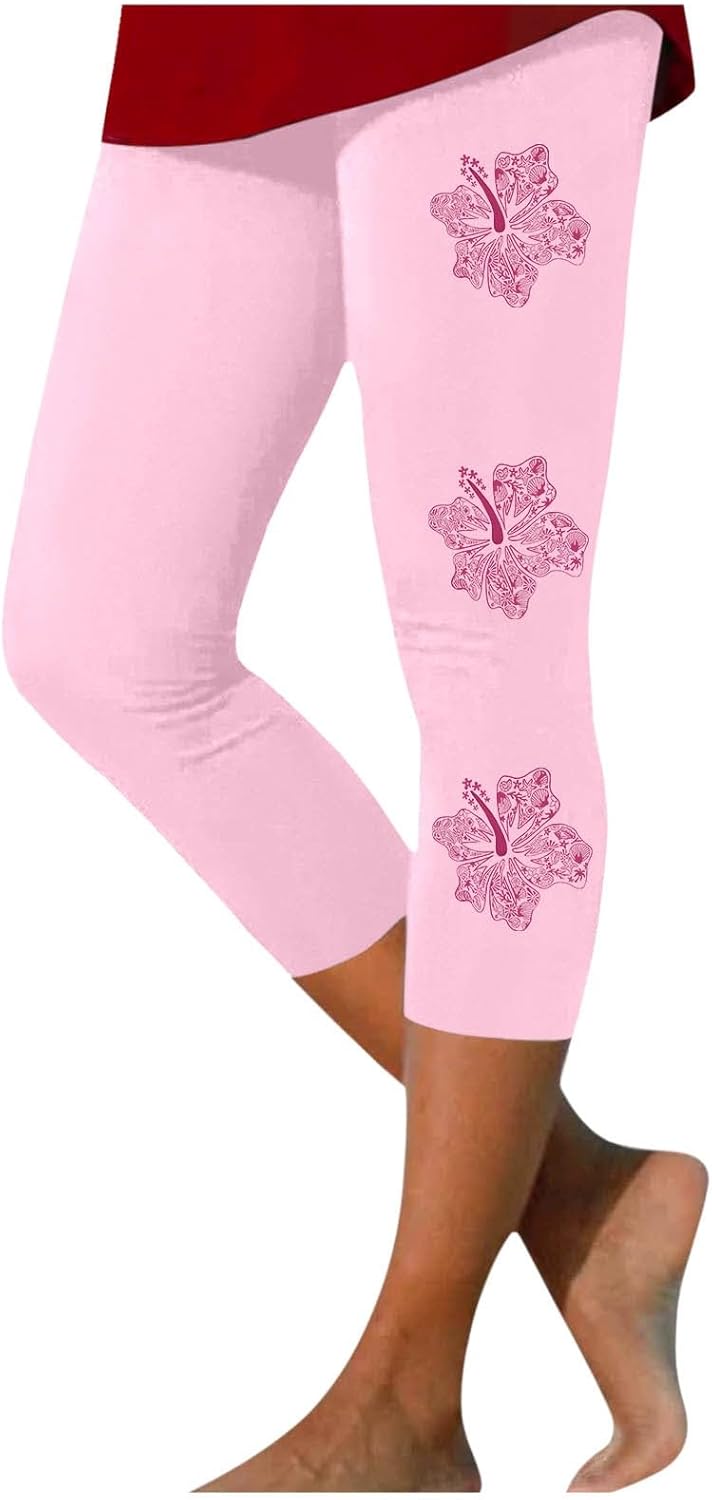 Sfascumop Womens Lightweight Casual Presents Capri Pants