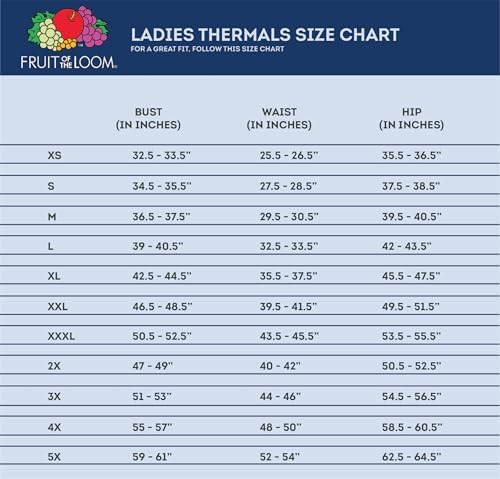 Fruit of the Loom Womens High Neck Thermal Set