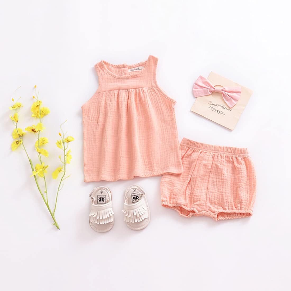 Adorable 3-Piece Cotton Linen Shorts for Baby