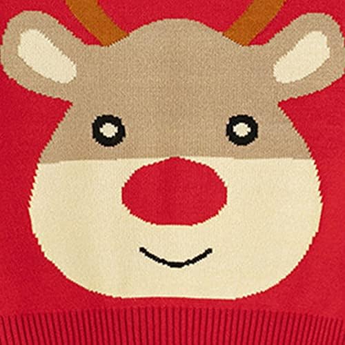Festive Deersucker Sweater for Boys