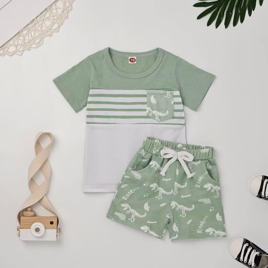 Toddler Boys Dinosaur T-Shirt Shorts Set