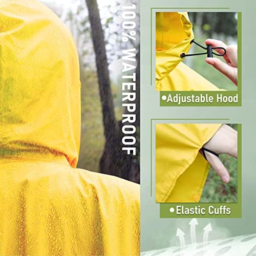 SaphiRose Unisex Rain Poncho