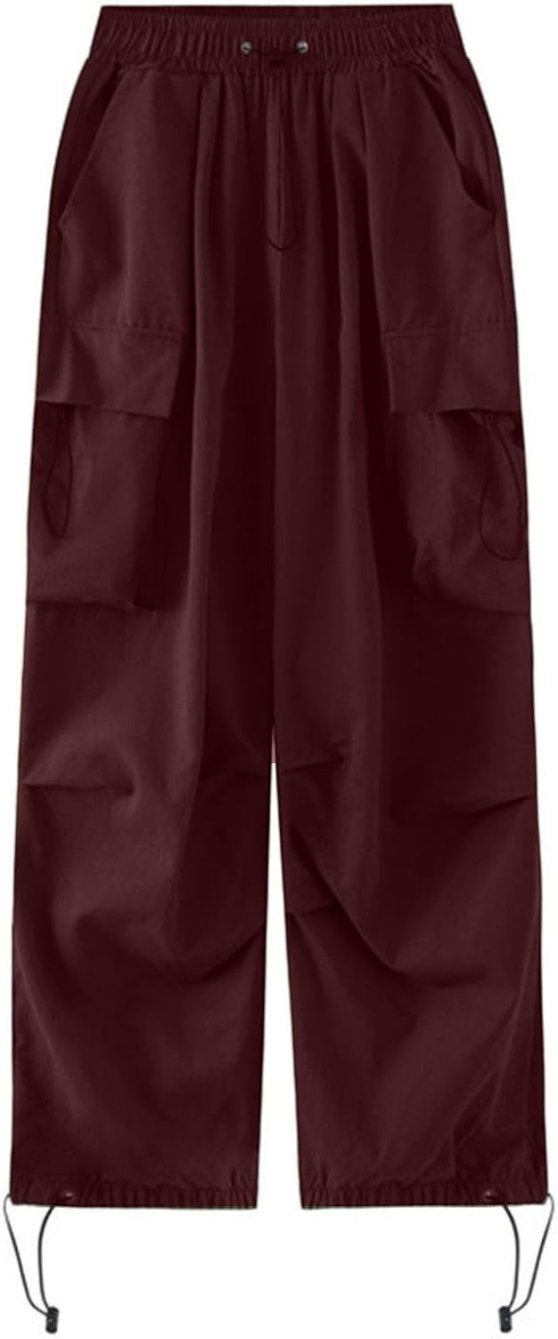Adjustable High Waisted Cargo Pants