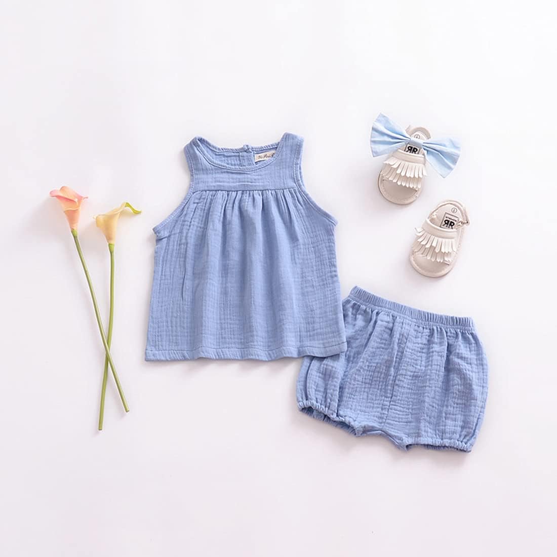 Adorable 3-Piece Cotton Linen Shorts for Baby