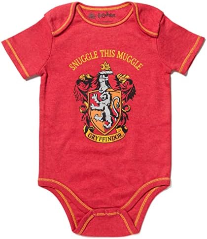 Harry Potter Baby 4-Pack Bodysuits - Easy 3-Snap Closure