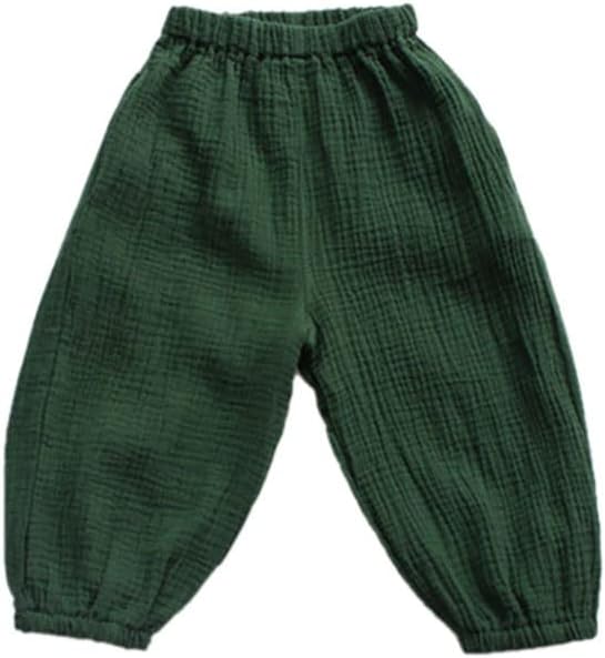 HDLEXD Toddler Basic Cotton Linen Harem Pants